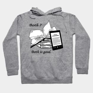 Books and e-reader quote Hoodie